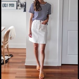 everlane patch pocket skirt